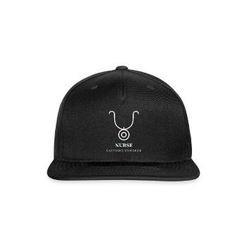 Stethoscope Caffeine Nurse - Snapback Baseball Cap - black - Front