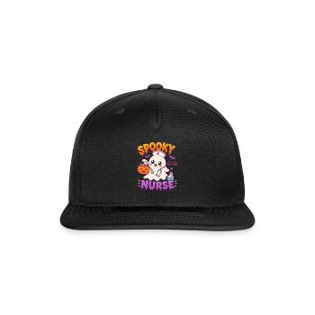 Spooky Nurse Halloween - Snapback Baseball Cap - black - Front