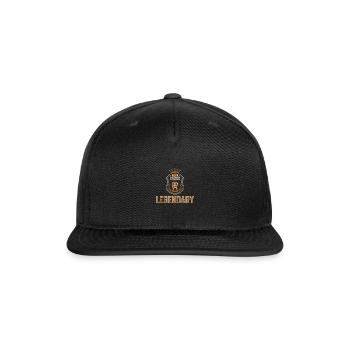 Legendary Papa Grandpa Grandfather - Snapback Baseball Cap - black - Front