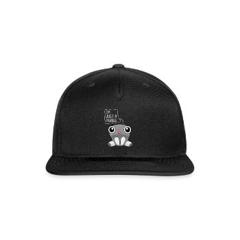 I'm Just a Pebble Funny Cute Pebble kids - Snapback Baseball Cap - black - Front