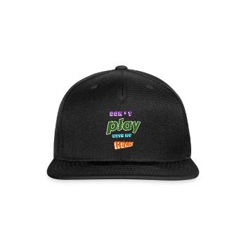 don't play with my heart - Snapback Baseball Cap - black - Front