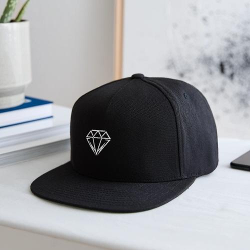 Minimal Diamond Logo | Luxury Streetwear Geometric - Snapback Baseball Cap