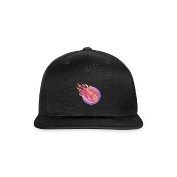 celestial meteor - Snapback Baseball Cap - black - Front
