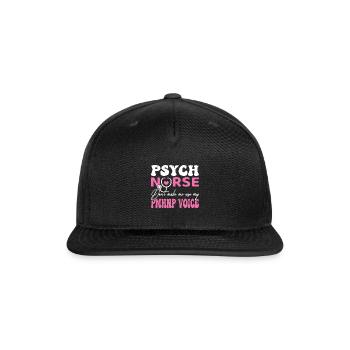 Psych Nurse - Snapback Baseball Cap - black - Front