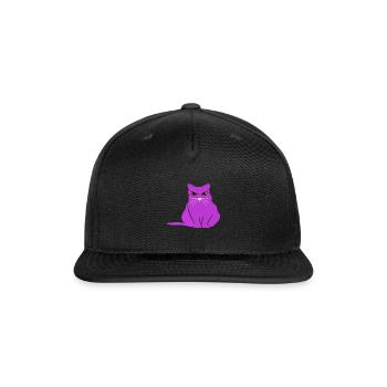 cat fat galahad story tomcat - Snapback Baseball Cap - black - Front