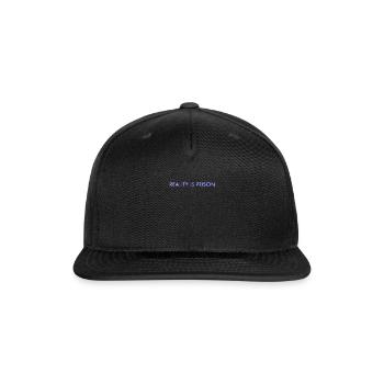Reality Is Prison Anaglyph Glitch Art Vaporwave Gi - Snapback Baseball Cap - black - Front