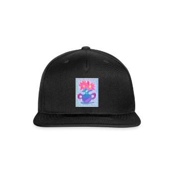 Flower pot - Snapback Baseball Cap - black - Front