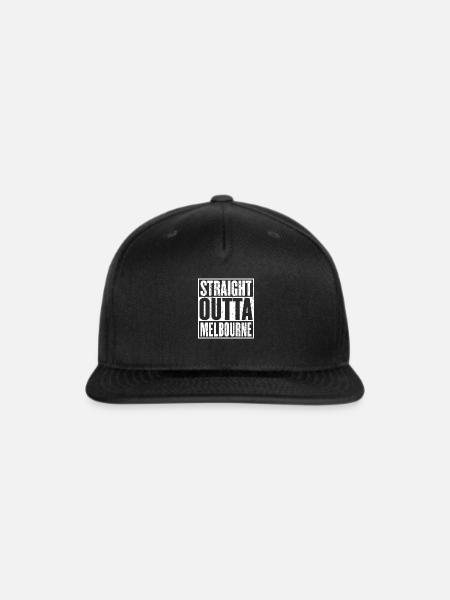 Straight Outta Melbourne Vintage - Snapback Baseball Cap - black