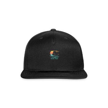 North Shore Oahu Hawaii Stylish Souvenir Vacation - Snapback Baseball Cap - black - Front