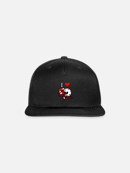 I love pickleball - Snapback Baseball Cap - black