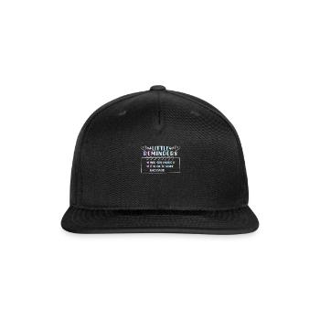 Mental Health Reminder Selfesteem - Snapback Baseball Cap - black - Front