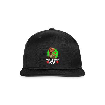 Pregnant Preggosaurus expectant Mothers Mamasaurus - Snapback Baseball Cap - black - Front