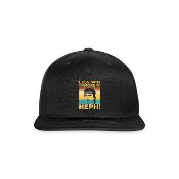 Funny Mormon Missionary LDS Retro - Snapback Baseball Cap - black - Front