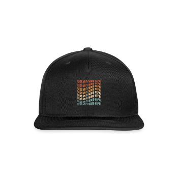 Funny Mormon Missionary LDS - Snapback Baseball Cap - black - Front