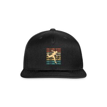 Funny Mormon Missionary LDS Baseball - Snapback Baseball Cap - black - Front
