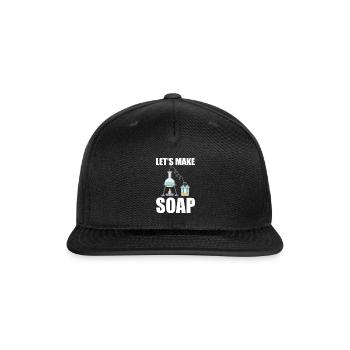 Soap Making Soap Maker - Snapback Baseball Cap - black - Front