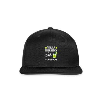 Tequila Emergency call 9 Juan Juan Mexico Fan - Snapback Baseball Cap - black - Front