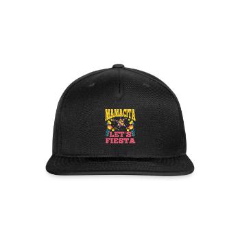Mamacita Let's Fiesta Mexico Fan Mama Fiesta - Snapback Baseball Cap - black - Front