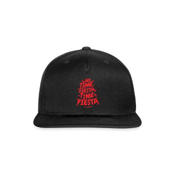 It s Time To Fiesta - Snapback Baseball Cap - black - Front