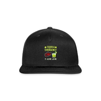 Tequila Emergency call 9 Juan Juan Mexico Fan - Snapback Baseball Cap - black - Front