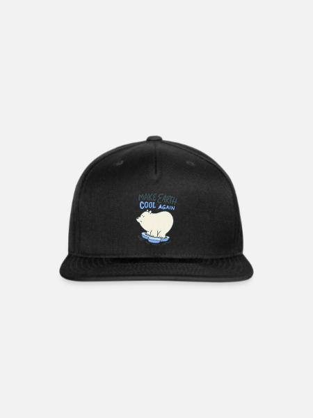 Earth Awarness Quote - Snapback Baseball Cap - black