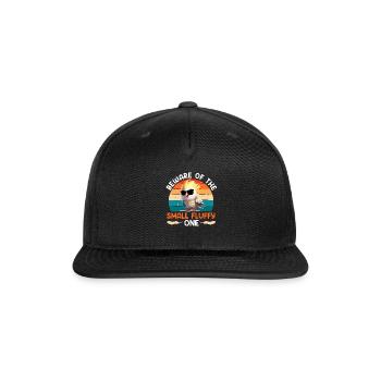 Cockatiel Beware of the small Fluffy one - Snapback Baseball Cap - black - Front