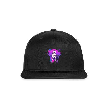 Chupacabra Cryptid Cryptozoology Retro - Snapback Baseball Cap - black - Front