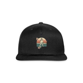 Chupacabra Cryptid Cryptozoology Retro - Snapback Baseball Cap - black - Front