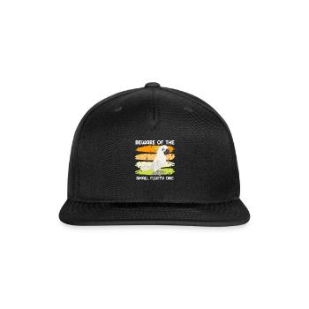Cockatoos Pet Beware of the small Fluffy One - Snapback Baseball Cap - black - Front