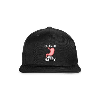 Funny Gastric Sleeve Bariatric Surgery - Snapback Baseball Cap - black - Front