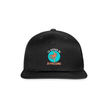 Funny Gastric Sleeve Bypass - Snapback Baseball Cap - black - Front