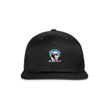 Cryptid Trans Transgender Flag LGBTQ - Snapback Baseball Cap - black - Front