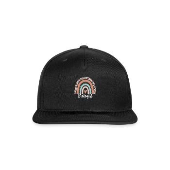 Biologist Rainbow Leopard Funny Biologist - Snapback Baseball Cap - black - Front
