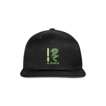 Chinese New Year Year of Dragon China Fan - Snapback Baseball Cap - black - Front