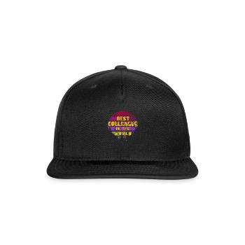 Best Colleague in the World Farewell Party - Snapback Baseball Cap - black - Front