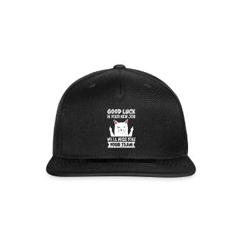 Colleagues Farewell GOOD LUCK Job Change - Snapback Baseball Cap - black - Front
