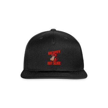Naughty But Slice - Snapback Baseball Cap - black - Front