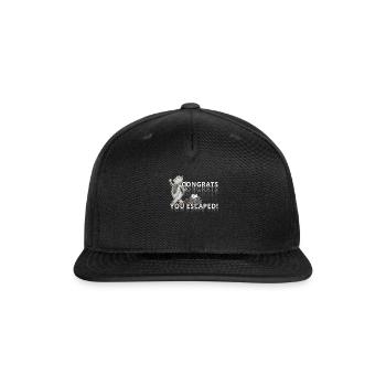 Congratulations you Escaped Farewell Party - Snapback Baseball Cap - black - Front