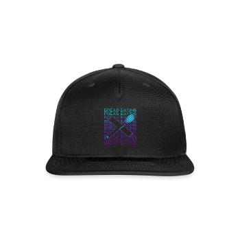 Bread Baking Bread Baker Bakery Retro - Snapback Baseball Cap - black - Front