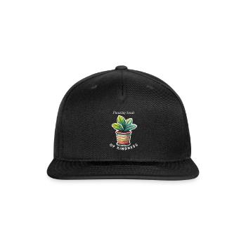 Planting Seeds of Kindness - Snapback Baseball Cap - black - Front