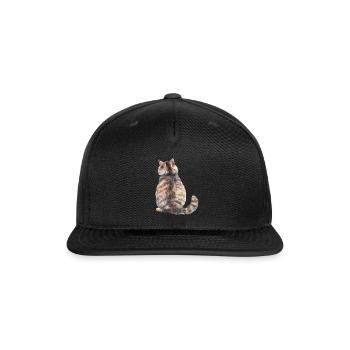 Funny Cat - Snapback Baseball Cap - black - Front