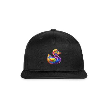Rubber Duck Duckie Popart - Snapback Baseball Cap - black - Front