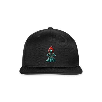 Flatwoods Monster Cryptid Cryptozoology - Snapback Baseball Cap - black - Front