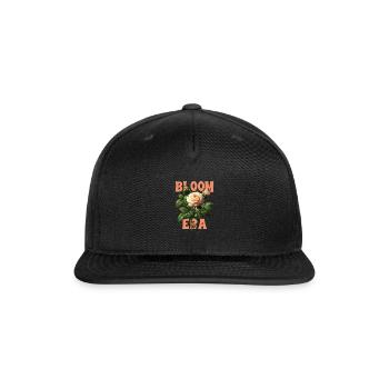Kindness Bloom T-Shirt - Floral Mental Health Tee - Snapback Baseball Cap - black - Front