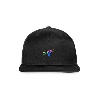 Drumsticks Fist Drummer Design - Snapback Baseball Cap - black - Front