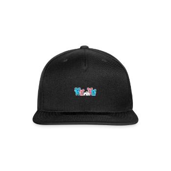 Trans Flag Koala Design for proud Trans People - Snapback Baseball Cap - black - Front