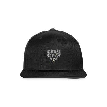 rat - Snapback Baseball Cap - black - Front