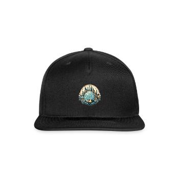 Born To Travel Travel Travel Travel Vacation - Snapback Baseball Cap - black - Front