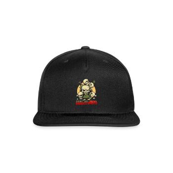 Disgusting Vegetable Skulls: No Brussels Sprouts - Snapback Baseball Cap - black - Front
