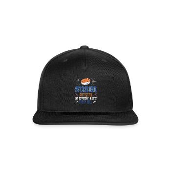 Sushi Japan Eat Sushimeal Meal - Snapback Baseball Cap - black - Front